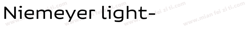 Niemeyer light字体转换